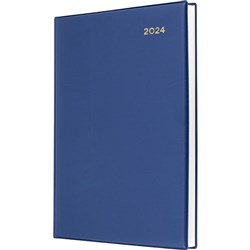 Collins Belmont Desk Diary A5 Day To Page Navy