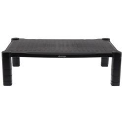 Office Choice Extra Wide Monitor Stand Black 560 W x 336 D x 73-163mm H