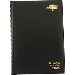 Office Choice Business Diary A5 Day To Page Black