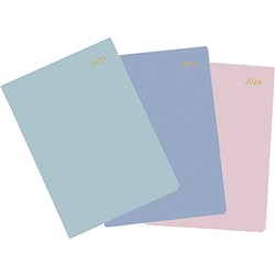 Cumberland Soho Diary A4 Day To Page Wiro Bound 3 Assorted Colours