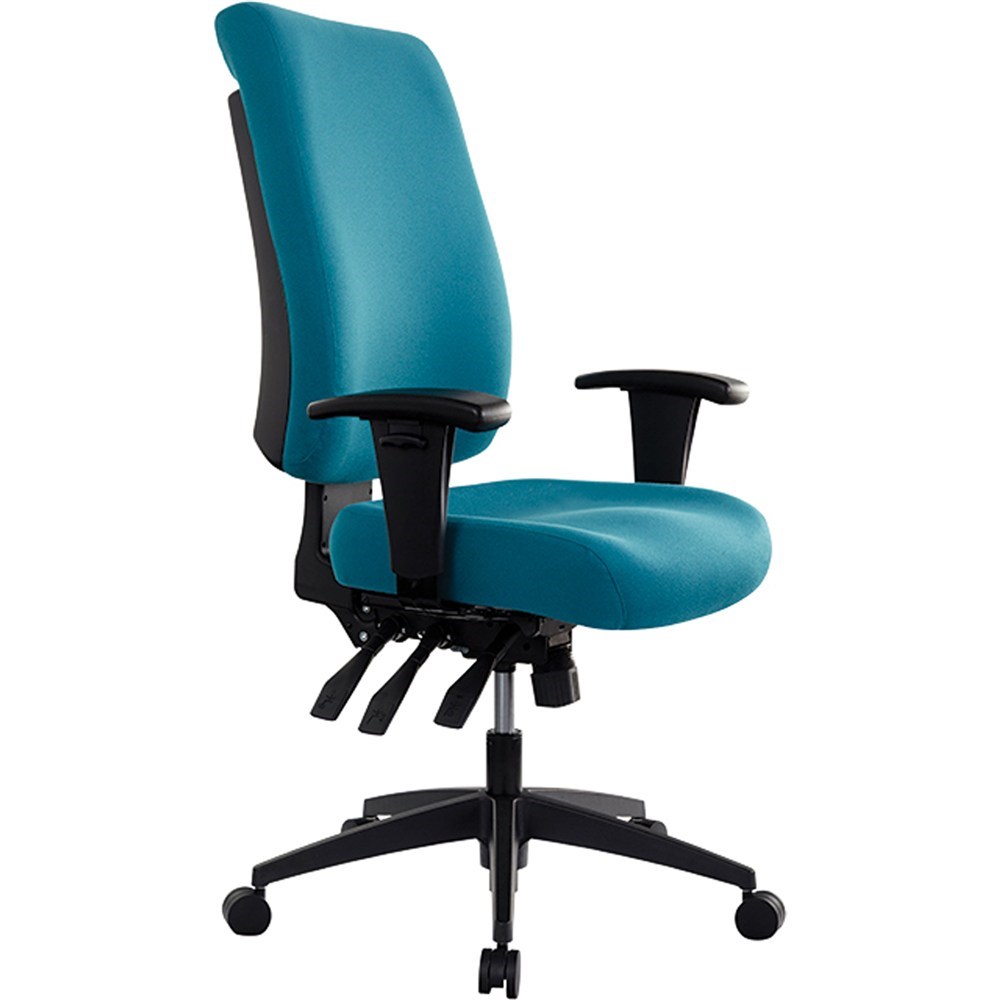 teal fabric office chair