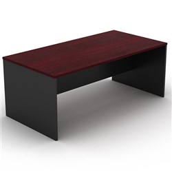 OM Classic Straight Desk 720Hx1800Wx900mmD Redwood and Charcoal