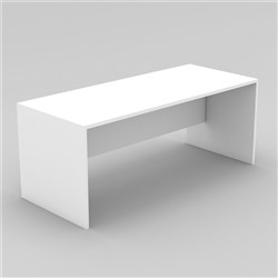 OM Classic Straight Desk 1350Wx720Hx750mmD All White