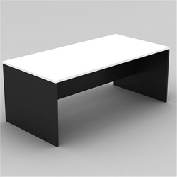 OM Classic Straight Desk 1350Wx720Hx750mmD White and Charcoal
