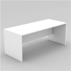 OM Classic Straight Small Desk 1200Wx720Hx600mmD All White