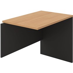 OM Desk Return 900W x 450D x 720mmH Beech and Charcoal