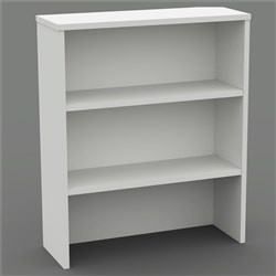 OM Overhead Hutch 900W x 325D x 1080mmH 2 Shelf All White