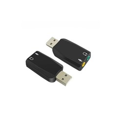 Shintaro USB Audio Adaptor 3.5mm Headphone & Microphone Jack Convert 3.5mm to USB