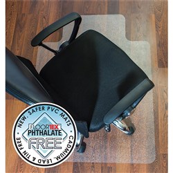 Floortex Advantagemat PVC Hard Floor Chairmat 115x134cm Key Hole Clear