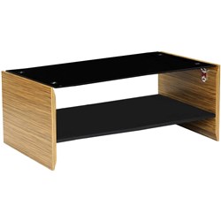 NOVARA COFFEE TABLE W 1200 x D 600 x H 430mm Zebrano/Black