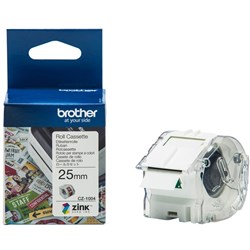 Brother CZ-1004 Cassette Roll 25mm x 5mm White