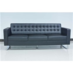 Chester Lounge Three Seater Black