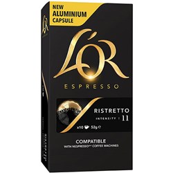 L'OR Espresso Coffee Capsules RistrettoRistretto Box Of 100 Box 100