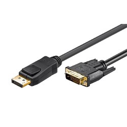 Display Port To DVI-D 1.8m Cable Black