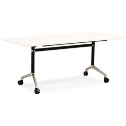 Rapidline Typhoon Flip Top Table 1800W x 750D x 750mmH White Top Black Frame