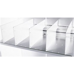 Rapidline Go Steel Tambour Accessory Shelf Divider Pack of 5 Black