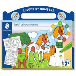Staedtler Triplus Colour By Numbers Horses