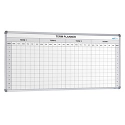 Visionchart Magnetic 4 Term School Planner Whiteboard 2400 x 1200mm