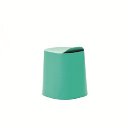 Buro Peekaboo Student Stool Stackable Lightweight Strong Poly Shell Stone Green