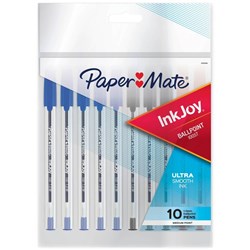 Paper Mate 100ST Inkjoy Ballpoint Pen Medium 1mm Assorted Pack Of 10