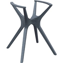 Ibiza Hospitality Table Base Small Suit Tops 700W To 900mmW Anthracite