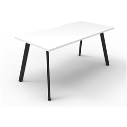 Rapidline Eternity Workstation Single Sided 1500Wx750Dx730mmH White/Black