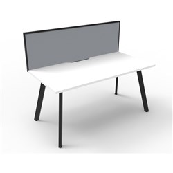 Rapidline Eternity Workstation Single Sided With Screen 1500W x 780D x 1200mmH W