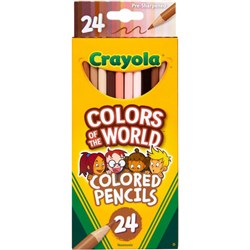 Crayola Colours of the World Pencils Assorted Pack of 24