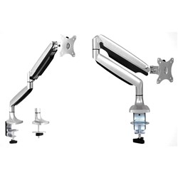 Ergovida Gas Spring Single Monitor Arm Silver
