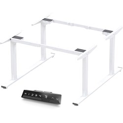 Infinity Electric Height djustable Back To Back Desk 2 Stage Leg Frame Only White