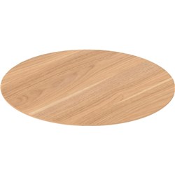 OM Premiere Round Meeting Table Top 900mmD Virginia Walnut