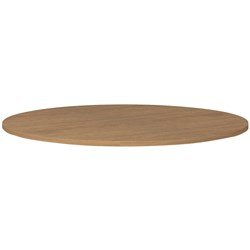 OM Premiere Round Meeting Table Top 1200mmD Regal Walnut