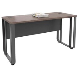 OM Premiere Rectangular Desk 1800W x 750D x 720mmH Regal Walnut / Charcoal