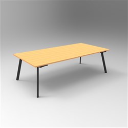 Rapidline Eternity Meeting And Boardroom Table 2400W x 1200D x 730mmH Beech Top