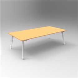 Rapidline Eternity Meeting And Boardroom Table 2400W x 1200D x 730mmH Beech Top