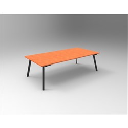Rapidline Eternity Meeting And Boardroom Table 2400W x 1200D x 730mmH Cherry Top