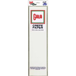 Alpen Gala Crepe Paper 240 x 50cm White Pack of 12