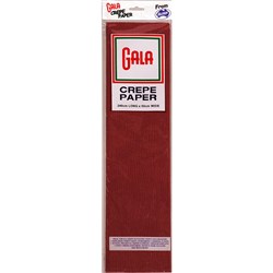 Alpen Gala Crepe Paper 240 x 50cm Maroon Pack of 12