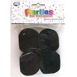 Alpen Parties For Everyone Crepe Streamers 35mm x 13m Black Pack of 4