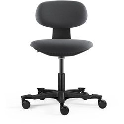 Rapidline Yoyo Chair Height Adjustable Black Frame Dark Grey Fabric