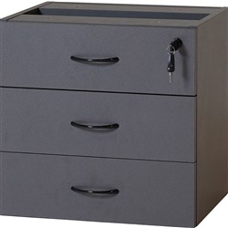 Rapidline Rapid Worker Fixed Desk Return Pedestal 3 Drawer 465W x 370D x 454mmH