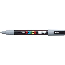 Uni Posca PC-3M Paint Marker Fine 1.3MM Bullet Tip Grey