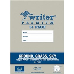 Writer Premium Story Book Ground Grass Sky 24mm Dotted Thirds Sandwich