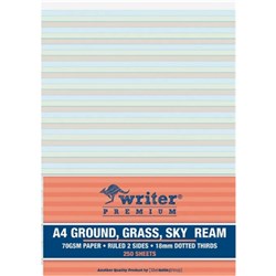 Writer Premium Ground Grass Sky A4 Ream 18mm Dotted Thirds 250 Sheets