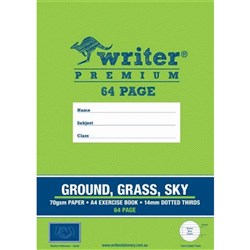 Writer Premium Ground Grass Sky A4 Ream 24mm Dotted Thirds 250 Sheets