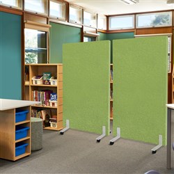 Visionchart Lightweight Room Divider Screen Mobile Leg 1500 x 1190mm Assorted Colours