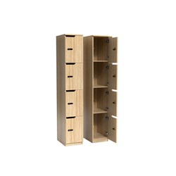 OLG Knox Locker 4 Door 305W x 455D x 1805mmH New Oak Ravine