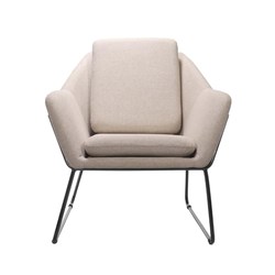 Rapidline Cardinal Lounge Chair 1 Seater 755W x 800D x 870mmH Stone Fabric