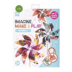Educational Colours Imagine Make And Play Windmills Pack of 10