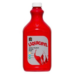 EC Liquicryl Student Paint 2 Litres Crimson Red